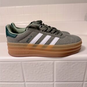 adidas Originals Gazelle Bold Women's Shoes - Grey/Green